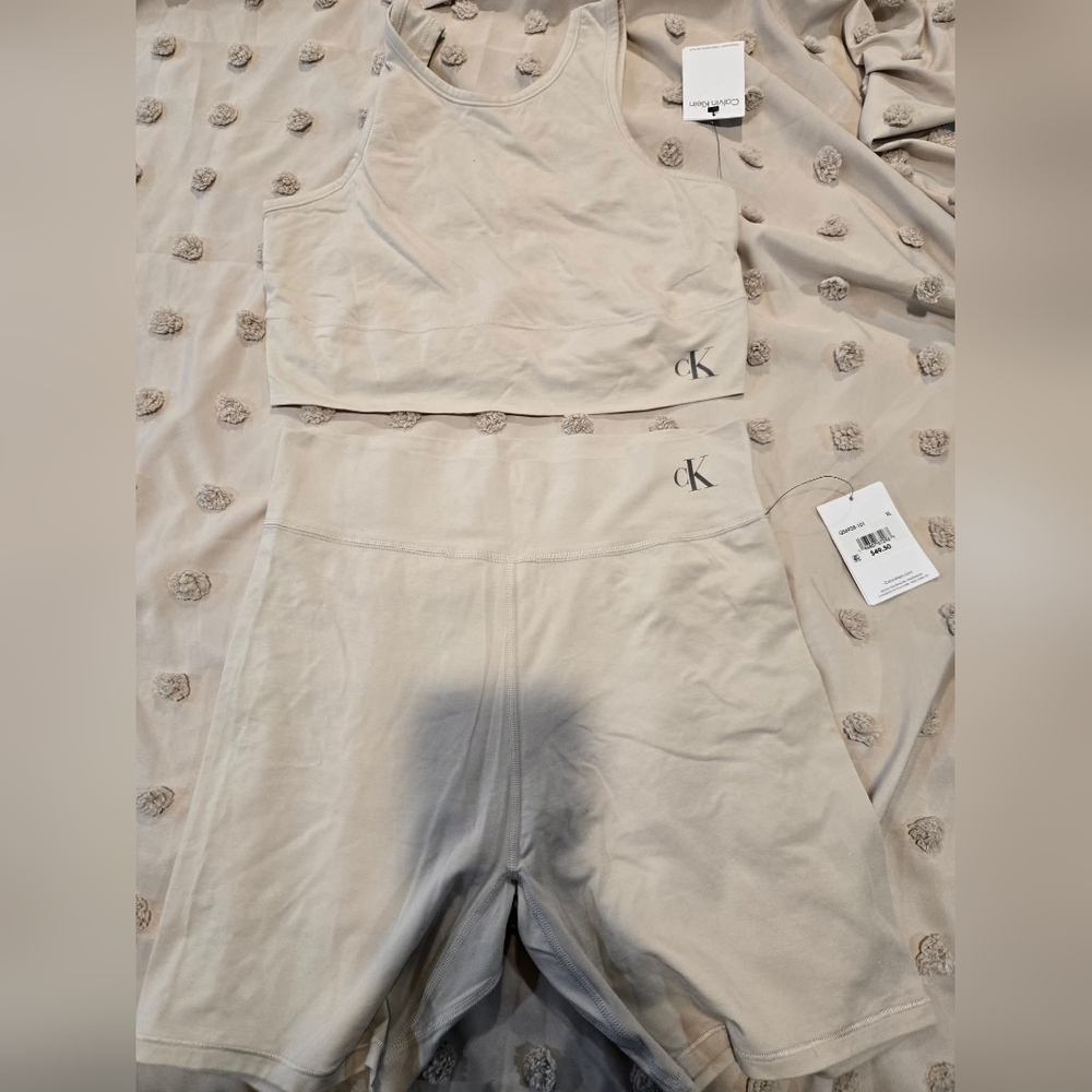 Calvin Klein Women's Beige Sleep Set